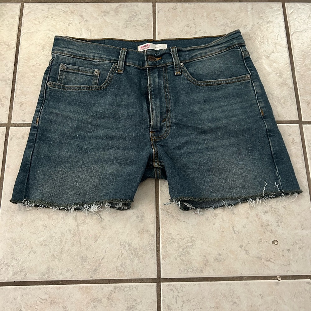 Signature by Levi Strauss Blue Denim Shorts